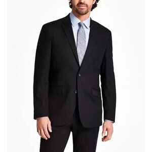 NEW Kenneth Cole Men's L Black Stretch Suit Jacket Blazer Unlined